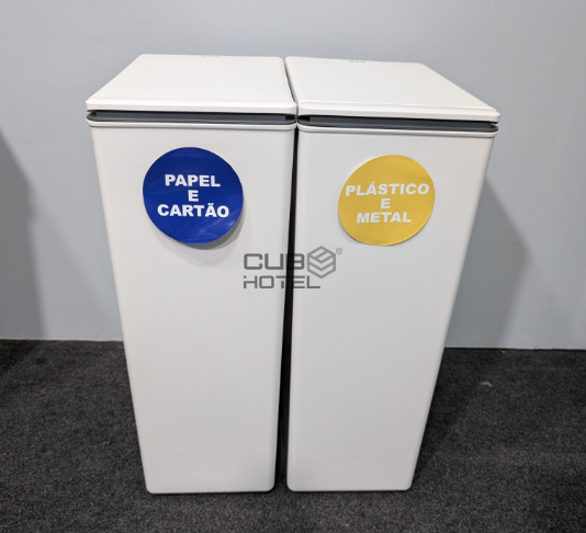 Ecopoint Touch 2x40L Conectable Blanco Morandi 